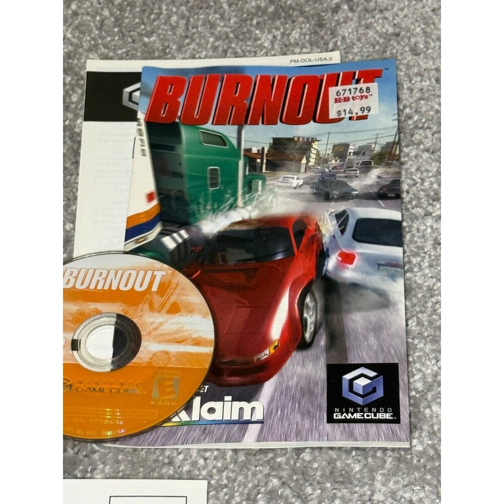 Burnout Nintendo GameCube Complete In Box - Tested Works - Picture 3 of 9